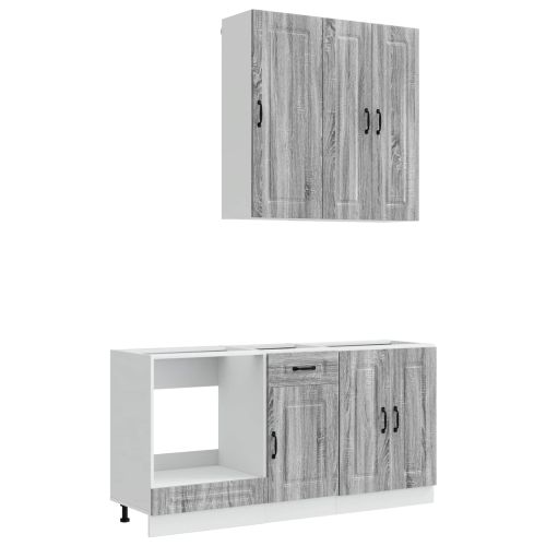 Кухненски единица KALMAR 5 pcs Сив Сонома Инженерна дървесина