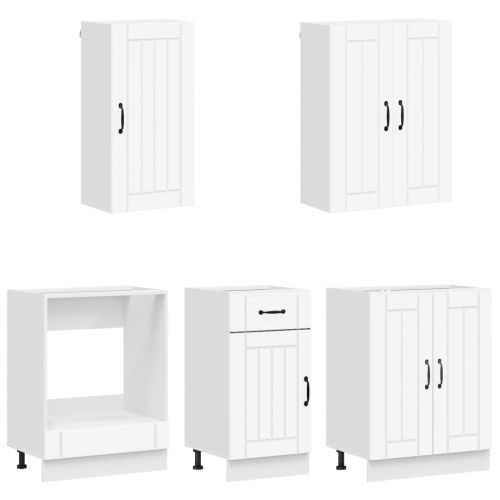 Кухненски единица LUCCA 5 pcs Бяло Инженерна дървесина