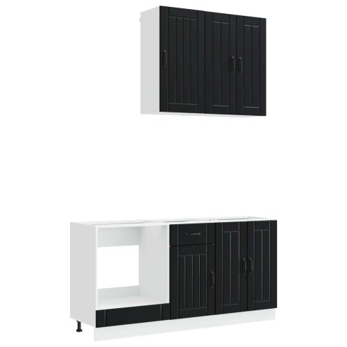 Кухненски единица LUCCA 5 pcs Черно Инженерна дървесина