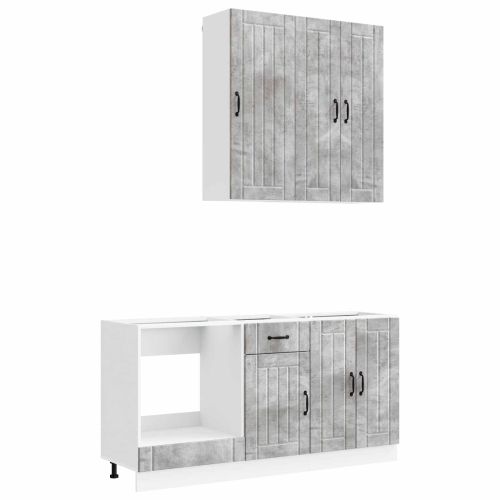 Кухненски единица LUCCA 5 pcs Бетонно сиво Инженерна дървесина