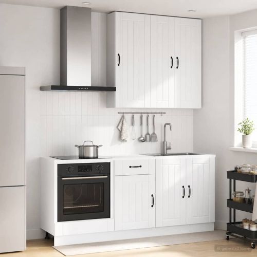 Кухненски единица LUCCA 5 pcs Бял гланц Инженерна дървесина