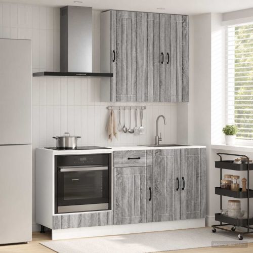 Кухненски единица LUCCA 5 pcs Сив Сонома Инженерна дървесина