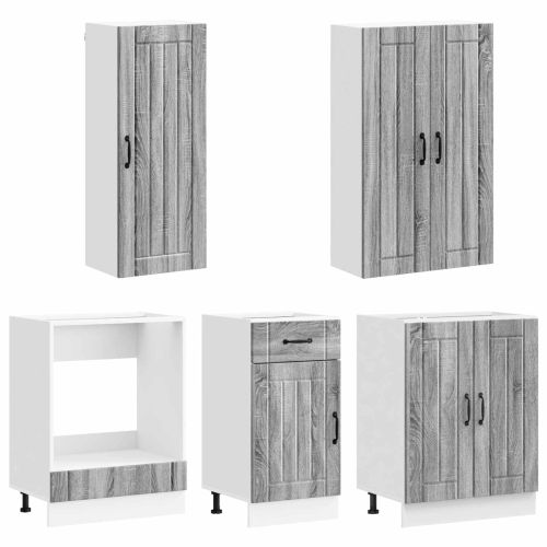 Кухненски единица LUCCA 5 pcs Сив Сонома Инженерна дървесина