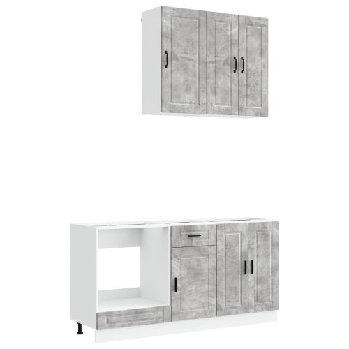 Кухненски единица PORTO 5 pcs Бетонно сиво Инженерна дървесина