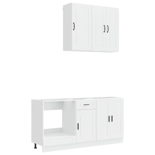 Кухненски единица PORTO 5 pcs Бял гланц Инженерна дървесина