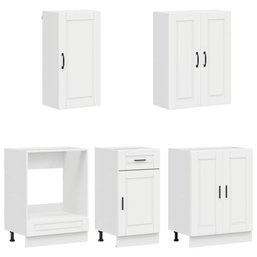 Кухненски единица PORTO 5 pcs Бял гланц Инженерна дървесина