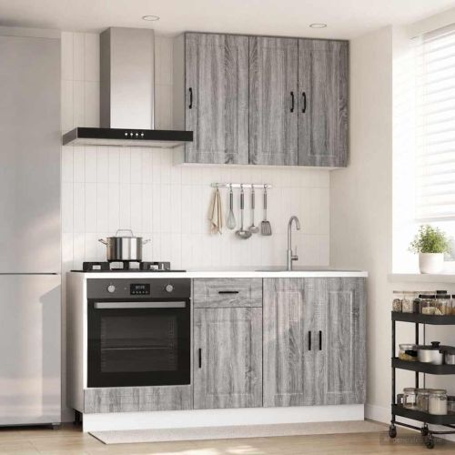 Кухненски единица PORTO 5 pcs Сив Сонома Инженерна дървесина