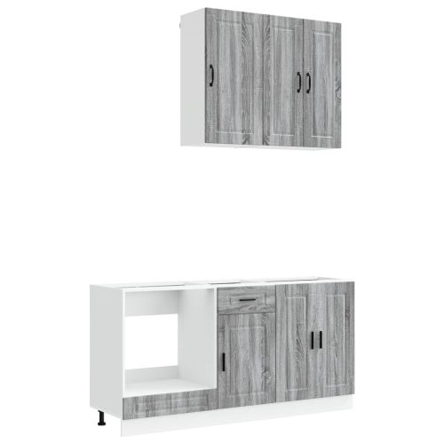 Кухненски единица PORTO 5 pcs Сив Сонома Инженерна дървесина