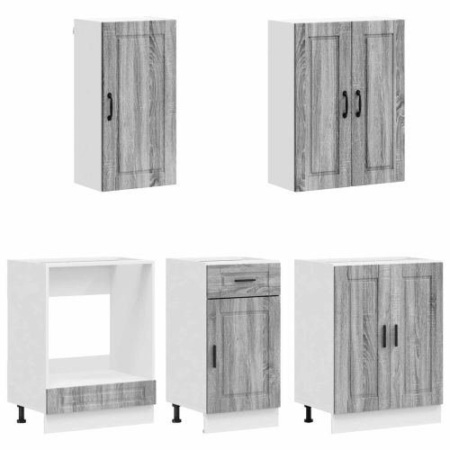 Кухненски единица PORTO 5 pcs Сив Сонома Инженерна дървесина