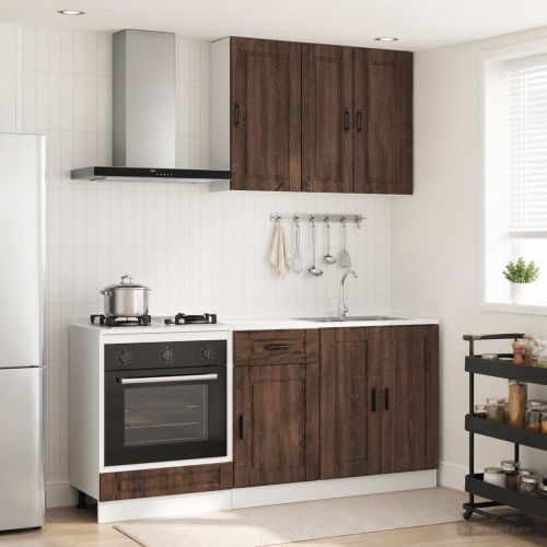 Кухненски единица PORTO 5 pcs Кафяв дъб Инженерна дървесина