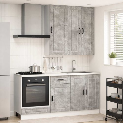 Кухненски единица PORTO 5 pcs Бетонно сиво Инженерна дървесина