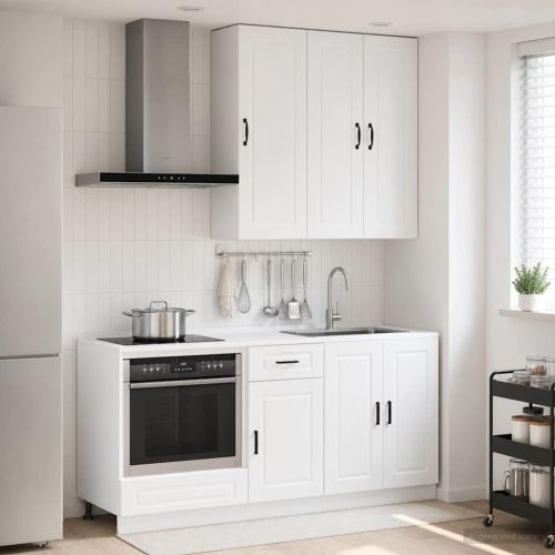 Кухненски единица PORTO 5 pcs Бял гланц Инженерна дървесина