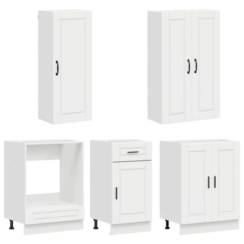 Кухненски единица PORTO 5 pcs Бял гланц Инженерна дървесина