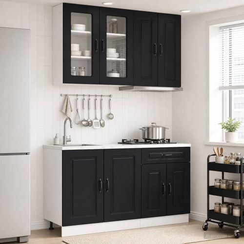Кухненски единица KALMAR 4 pcs Черно Инженерна дървесина