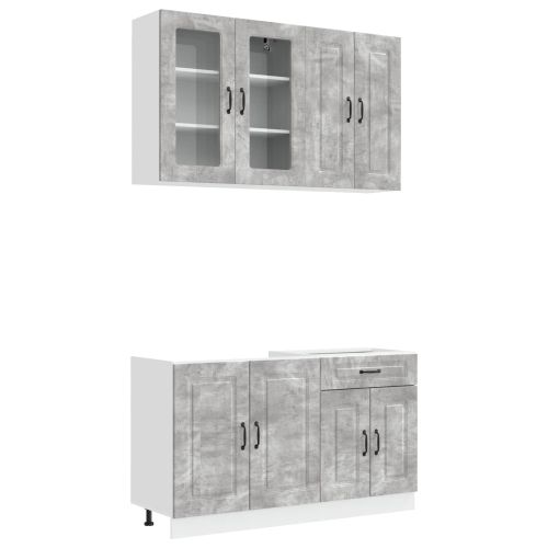 Кухненски единица KALMAR 4 pcs Бетонно сиво Инженерна дървесина