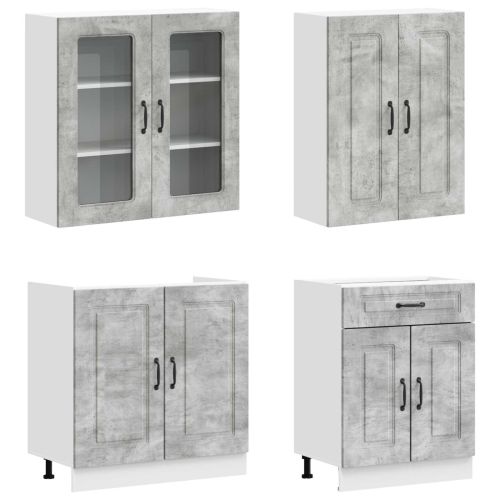 Кухненски единица KALMAR 4 pcs Бетонно сиво Инженерна дървесина