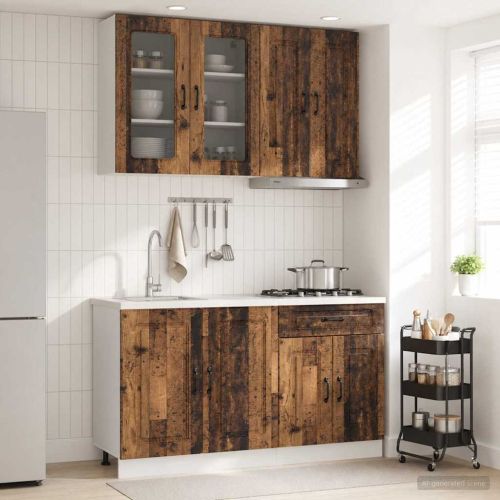 Кухненски единица KALMAR 4 pcs Старо дърво Инженерна дървесина
