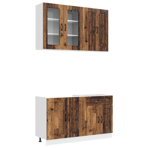 Кухненски единица KALMAR 4 pcs Старо дърво Инженерна дървесина