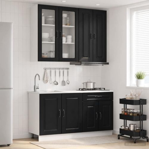 Кухненски единица KALMAR 4 pcs Черно Инженерна дървесина