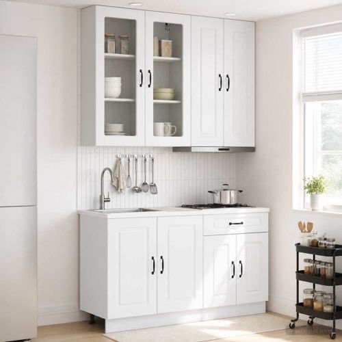Кухненски единица KALMAR 4 pcs Бял гланц Инженерна дървесина