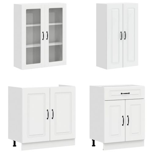 Кухненски единица KALMAR 4 pcs Бял гланц Инженерна дървесина