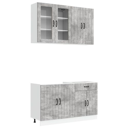 Кухненски единица LUCCA 4 pcs Бетонно сиво Инженерна дървесина