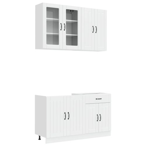 Кухненски единица LUCCA 4 pcs Бял гланц Инженерна дървесина