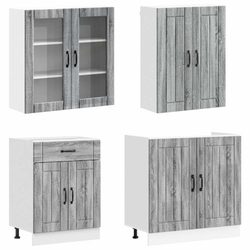 Кухненски единица LUCCA 4 pcs Сив Сонома Инженерна дървесина