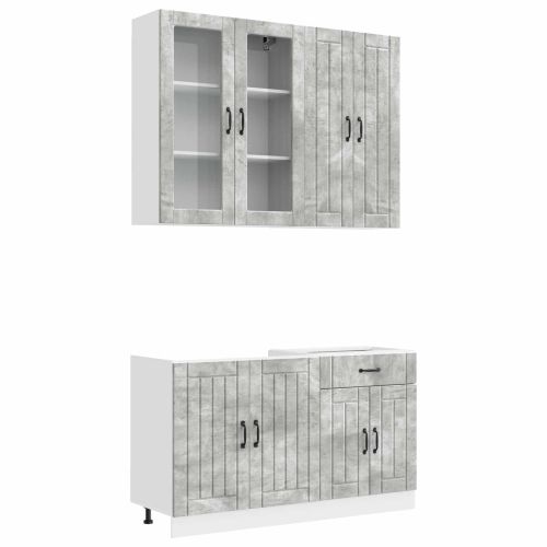Кухненски единица LUCCA 4 pcs Бетонно сиво Инженерна дървесина