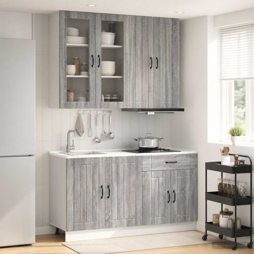 Кухненски единица LUCCA 4 pcs Сив Сонома Инженерна дървесина