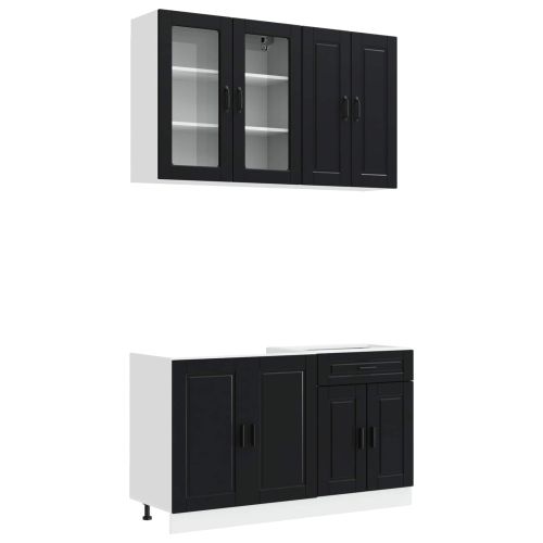 Кухненски единица PORTO 4 pcs Черно Инженерна дървесина