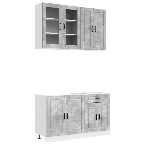 Кухненски единица PORTO 4 pcs Бетонно сиво Инженерна дървесина
