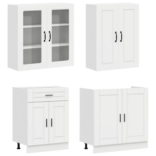 Кухненски единица PORTO 4 pcs Бял гланц Инженерна дървесина