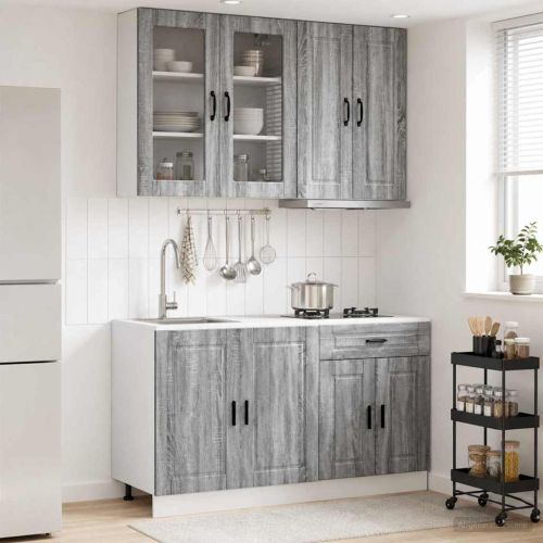 Кухненски единица PORTO 4 pcs Сив Сонома Инженерна дървесина