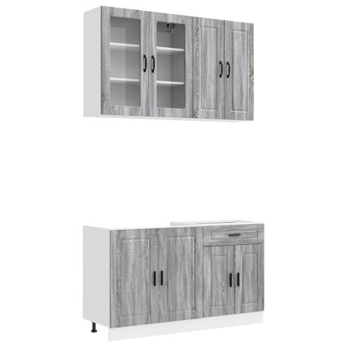 Кухненски единица PORTO 4 pcs Сив Сонома Инженерна дървесина