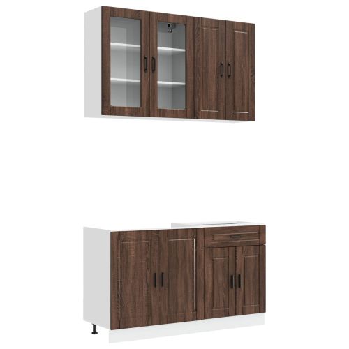 Кухненски единица PORTO 4 pcs Кафяв дъб Инженерна дървесина