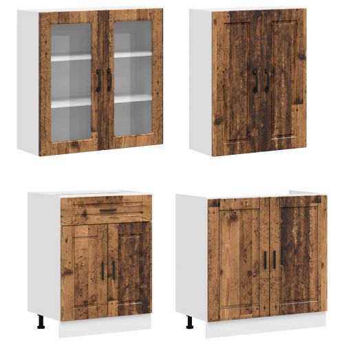 Кухненски единица PORTO 4 pcs Старо дърво Инженерна дървесина