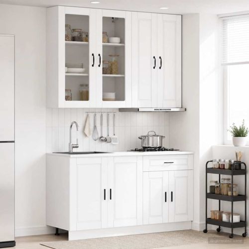 Кухненски единица PORTO 4 pcs Бяло Инженерна дървесина