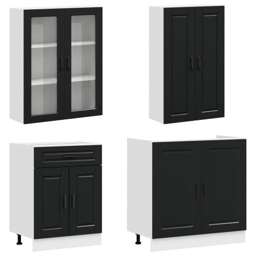 Кухненски единица PORTO 4 pcs Черно Инженерна дървесина