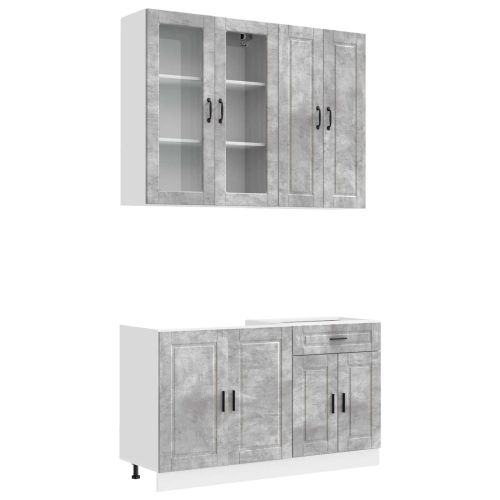 Кухненски единица PORTO 4 pcs Бетонно сиво Инженерна дървесина