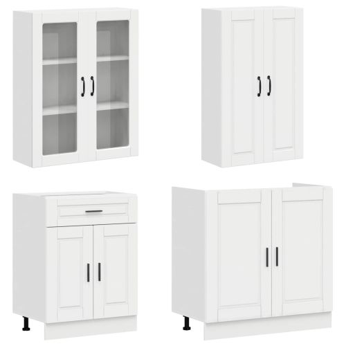 Кухненски единица PORTO 4 pcs Бял гланц Инженерна дървесина