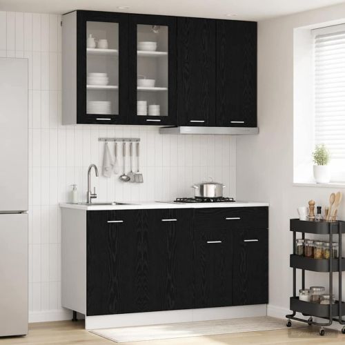 Кухненски единица LYON 4 pcs Черен дъб Инженерна дървесина
