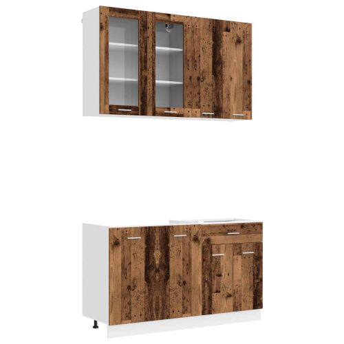 Кухненски единица LYON 4 pcs Старо дърво Инженерна дървесина
