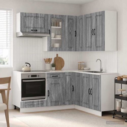 Кухненски единица KALMAR 8 pcs Сив Сонома Инженерна дървесина