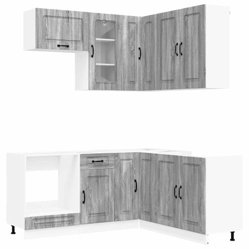 Кухненски единица KALMAR 8 pcs Сив Сонома Инженерна дървесина
