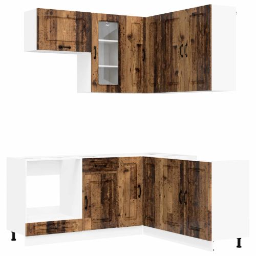 Кухненски единица KALMAR 8 pcs Старо дърво Инженерна дървесина