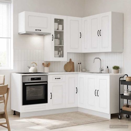 Кухненски единица KALMAR 8 pcs Бяло Инженерна дървесина