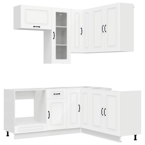 Кухненски единица KALMAR 8 pcs Бяло Инженерна дървесина