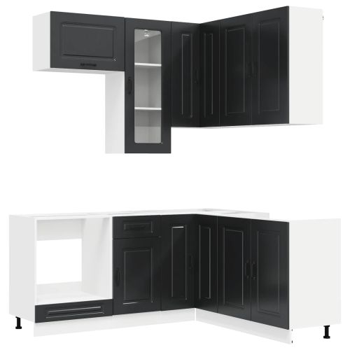 Кухненски единица KALMAR 8 pcs Черно Инженерна дървесина