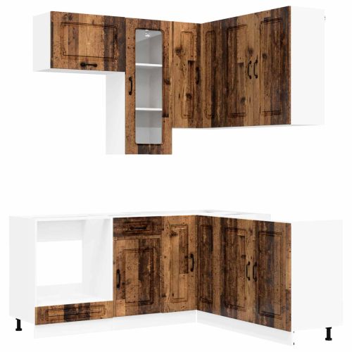 Кухненски единица KALMAR 8 pcs Старо дърво Инженерна дървесина